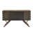 Upton Two-Tone Walnut Finish Rippled Wood Design Server