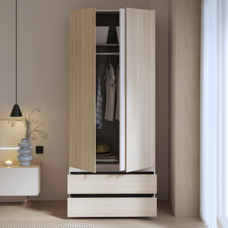 Tashyia 2 Door Wardrobe