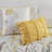 Modern Farmhouse Bedding Sets, Yellow Polyester Comforter Set With Decorative Throw Pillows For Full/queen