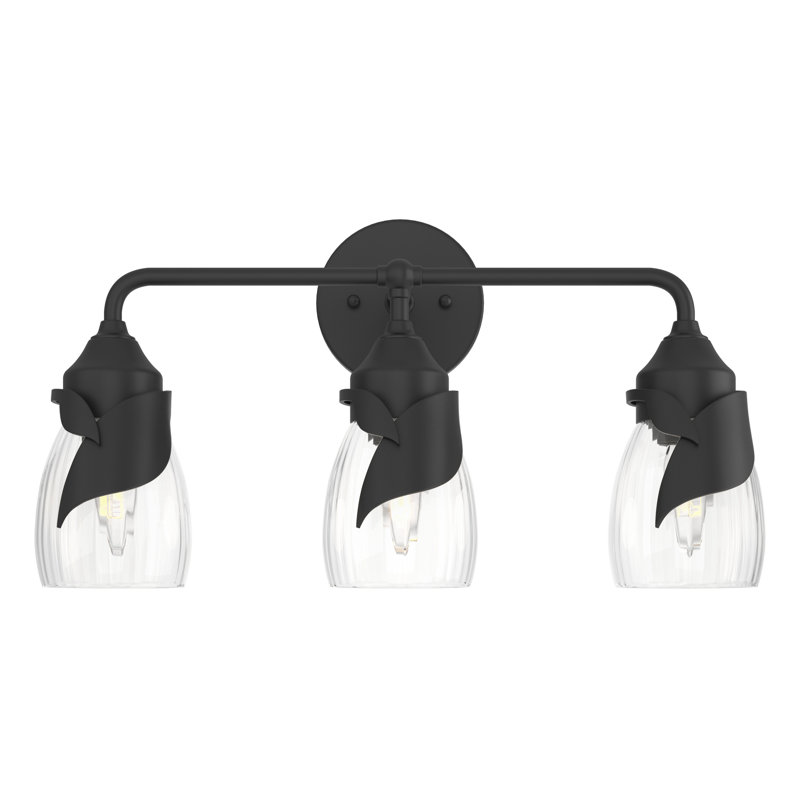 Lapas 3 - Light Dimmable Vanity Light, Water Clear, Black