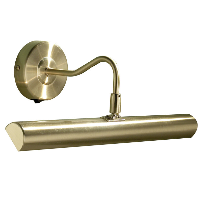 2 -Light Hardwired Dimmable Wall Mounted Picture Light, Satin Brass
