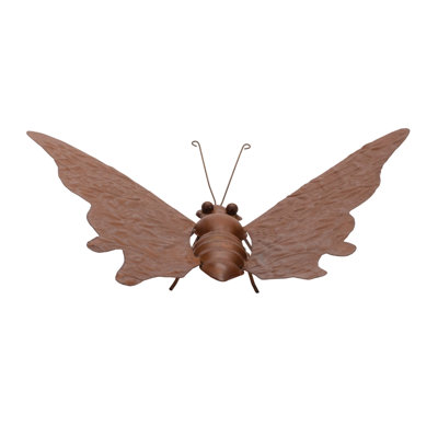 Bronze Metal Butterfly Garden Accent 12.5"L