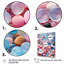 «Pink and Turquoise Pebble Tropical Beach», reproduction sur toile-296221147-296221139