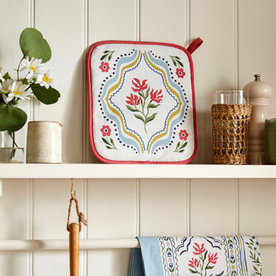 Ulster Weavers Boho Floral 100% Cotton Potholder
