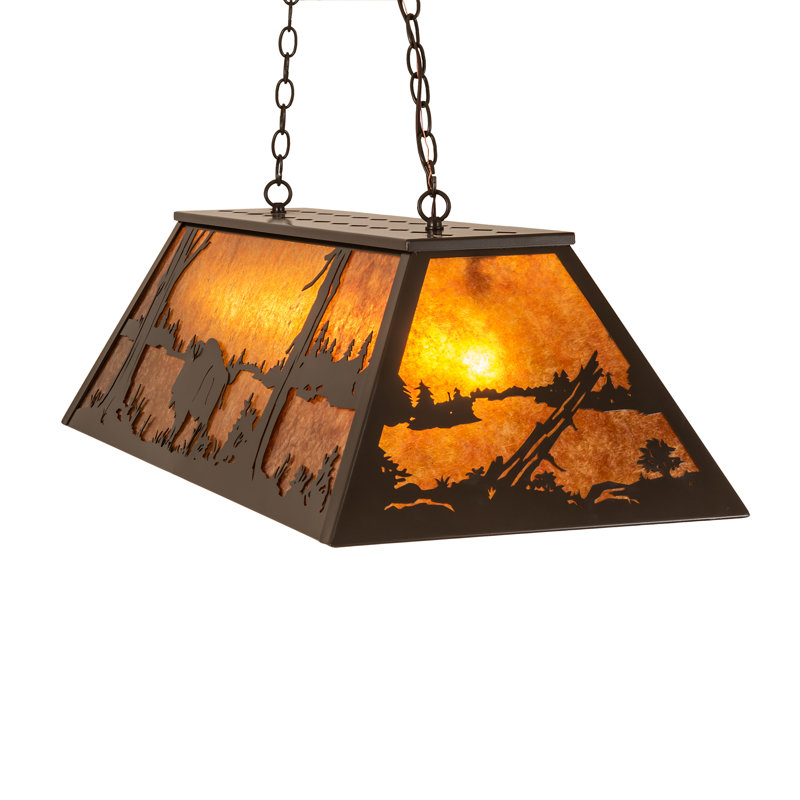 Rustic Lodge 6 - Light Pendant, 16" H x 17" W x 48" L