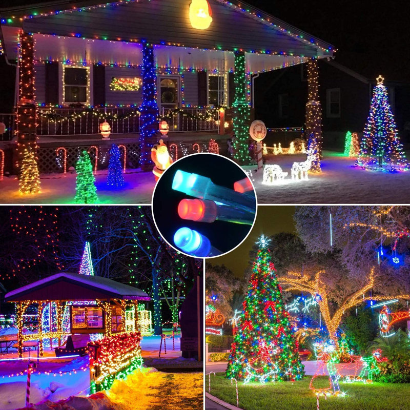 Shokan 489.6' LED 96 - Bulb String Lights (End to End Connectable)