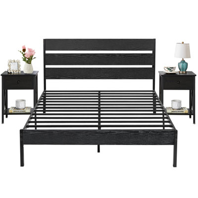 Purtell Steel Piece Bedroom Set