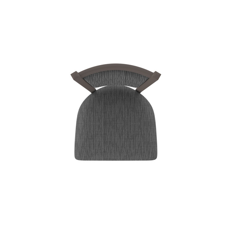 Tabouret pivotant Hadleigh, Tabouret de comptoir (siège d'une hauteur de 25 p, Bronze, Tissu - charbon graphique