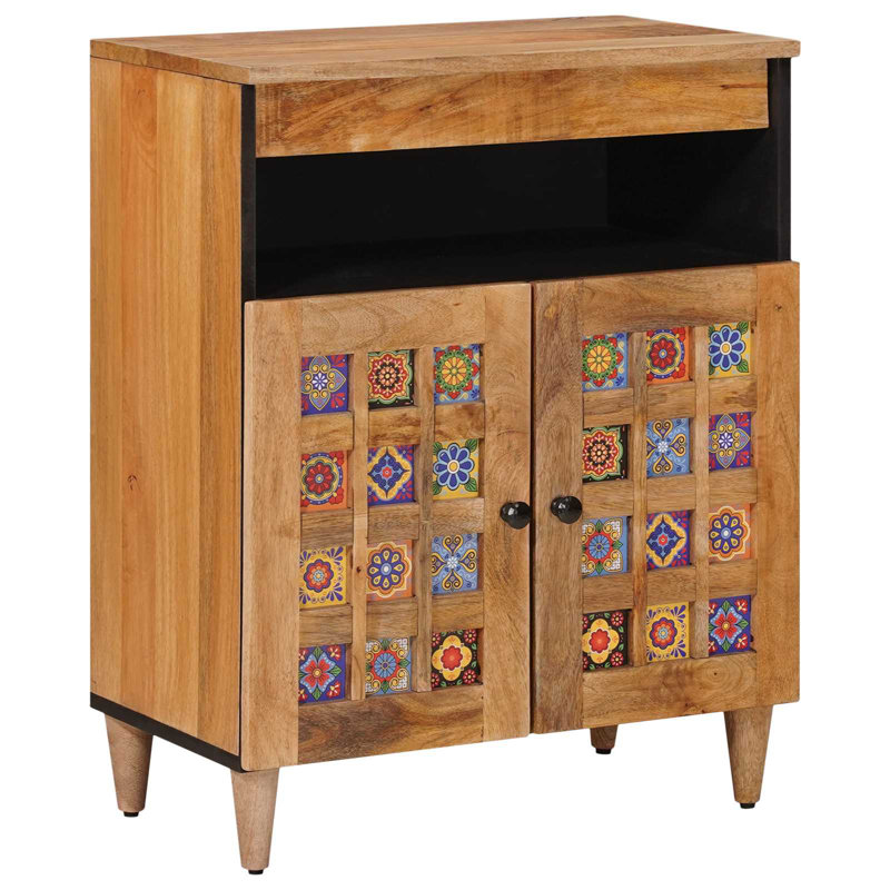 Vidaxl Sideboard With Storage With Door Solid Mango Wood Dining Room Stylish