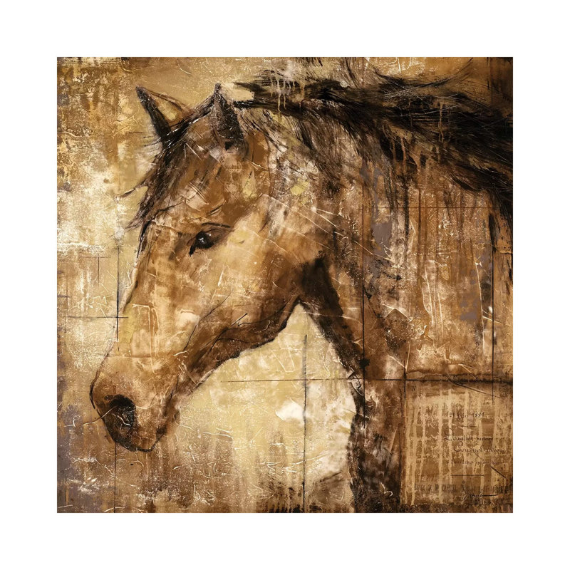 Cavalier by Liz Jardine - Wrapped Canvas Painting, 30.48 cm H x 30.48 cm W
