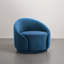 Fauteuil demi-tonneau pivotant rembourré Aunna-189368896