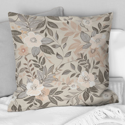 Pastel Paradise Flower I - coussin décoratif bohème