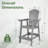 Valjean Outdoor Tall Adirondack Chair-318959704