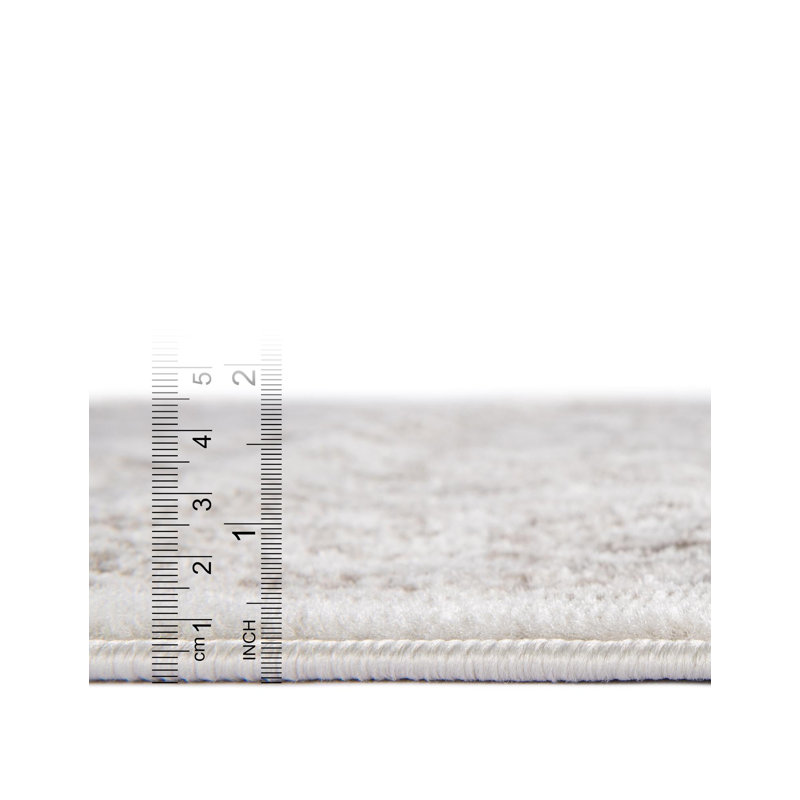 Tapis ivoire Hillyer, Ovale 4 pi 1 po x 6 pi 1 po