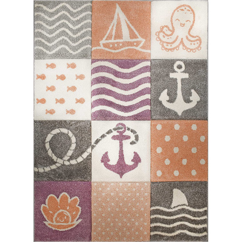 Tapis de chambre d'enfant pour chambre d'enfant, Rectangle 5 pi 3 po x 7 pi 3 po