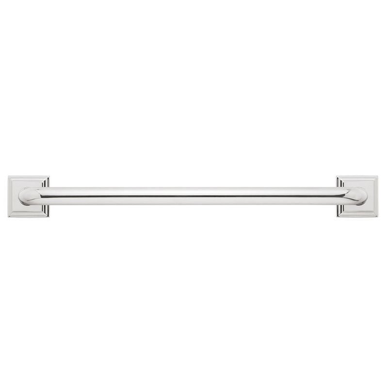 Barre d'appui Rainier, 24 po, Chrome poli