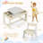  Kids Table And 2 Chairs With Blackboard, Storage Space, Toddler 3 In 1 Wooden Activity Desk Set For Drawing, Eating, Reading, Playing-109264187