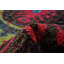 Tapis noir en laine noué à la main de conception unique 7 pi 10 po x 10 pi 3 po Raadhiya