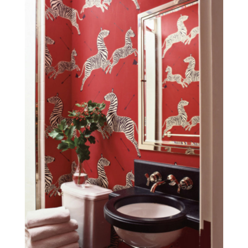 Zebras Wallpaper - Trimmed, Black