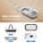 Oshang Flat Mop and Collapsible Bucket OG7, Foldable Bucket with Wheels, 2 Washable Mop Pads