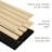 106" x 12.6" Acoustic Wood Wall Paneling, Decorative Soundproof Panels for Walls and Ceilings, 3D Slat Wood Wall Panels-93705996