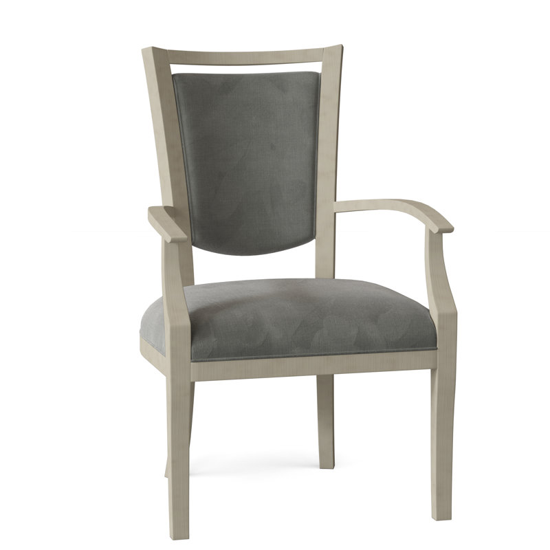 Chaise avec accoudoirs rembourrée Spiro, 9953 Pewter, Montego Bay