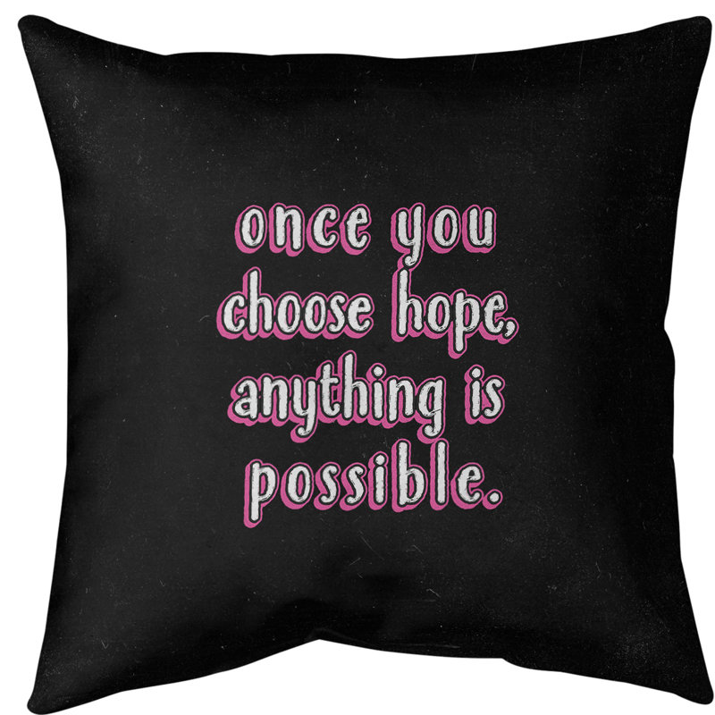 Coussin de sol choisissez Hope, 40 po x 40 po, Rose