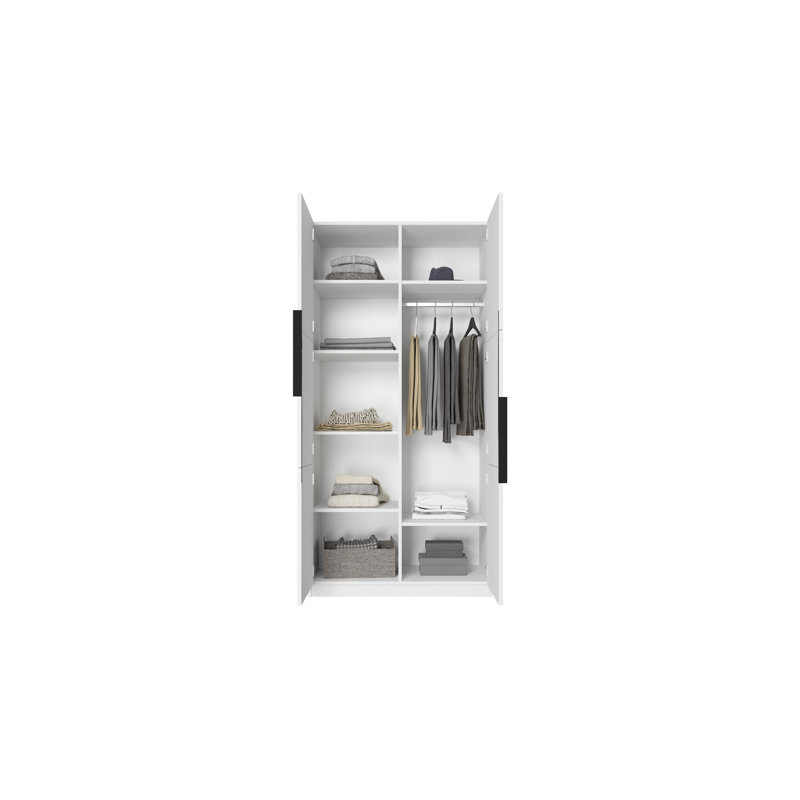 Myreon Wardrobe 100 2d, White Matt