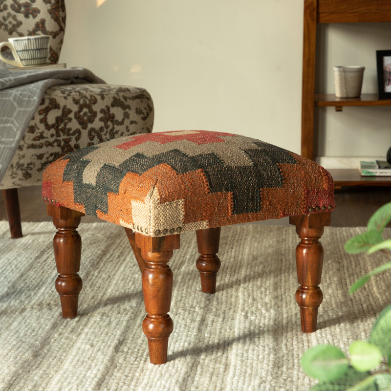 Derman Solid Wood Accent Stool