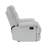 Reclining Chair Light Gray Velvet Upholstery Square Tufted Back Pillowtop Arms Solid Wood Furniture Modern Living Room Recliner 1Pc-76521613