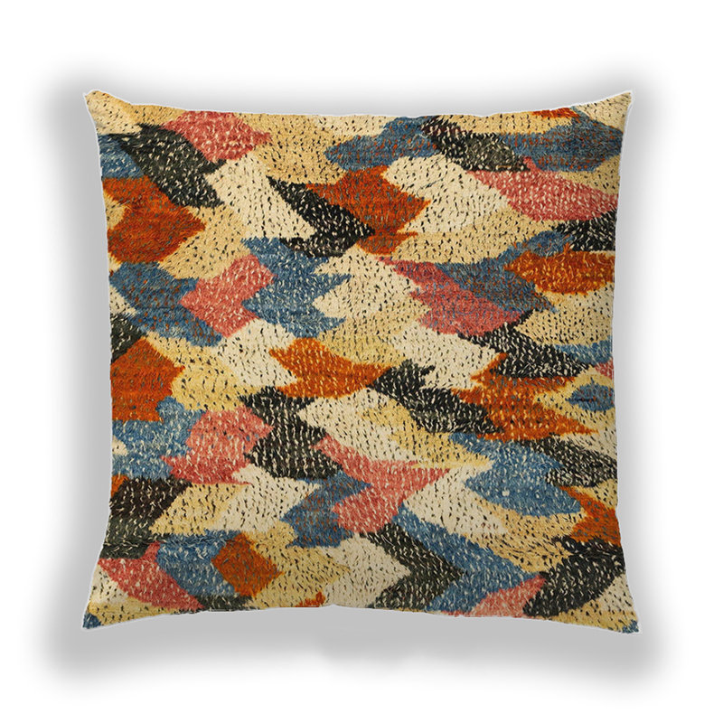 Coussin décoratif abstrait 2539, Microsuède