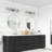 Black & Brass Vanity Light with Glass Shade, Dimmable, E26 Base – UL Certified-647189719-647189717