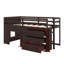Lit mezzanine avec tiroirs et tablette-555018896