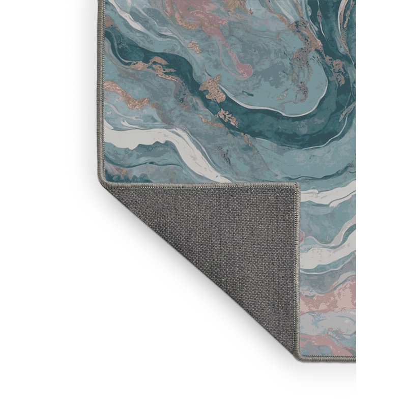 Tapis gris soyeux et moelleux, Rectangle 2 pi x 3 pi
