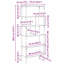 188.5cm H x 76cm W Metal Bookcase-1526256038