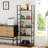 Industrial Metal & Wood Storage Shelf, Freestanding Open Shelving Unit For Living Room, Kitchen, Office, Heavy Duty Utility Rack For Books, Plants, Decor-1037706468-1070469753