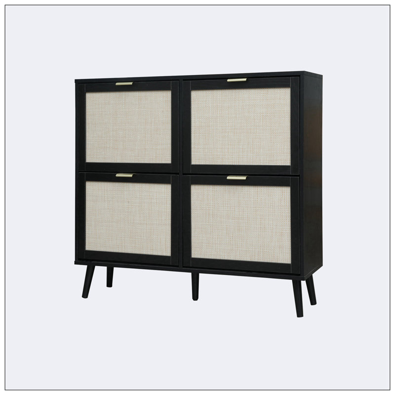 Armoire décorative Amalric, Noir