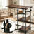 Height-Adjustable Bar Cart