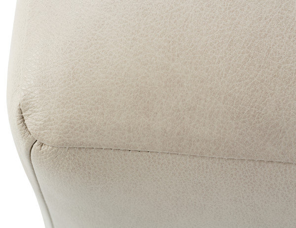 Macon Leather Ottoman, Putty (KL207-75)