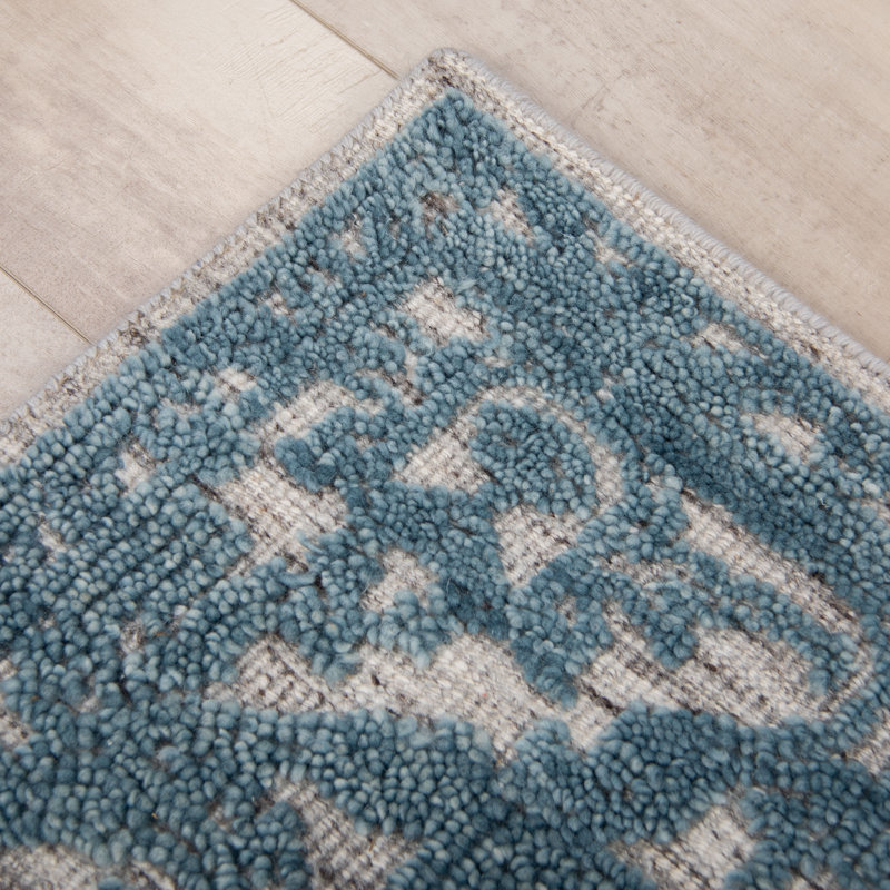 Tapis 100% laine noué à la main, Rectangulaire 2 pi x 3 pi