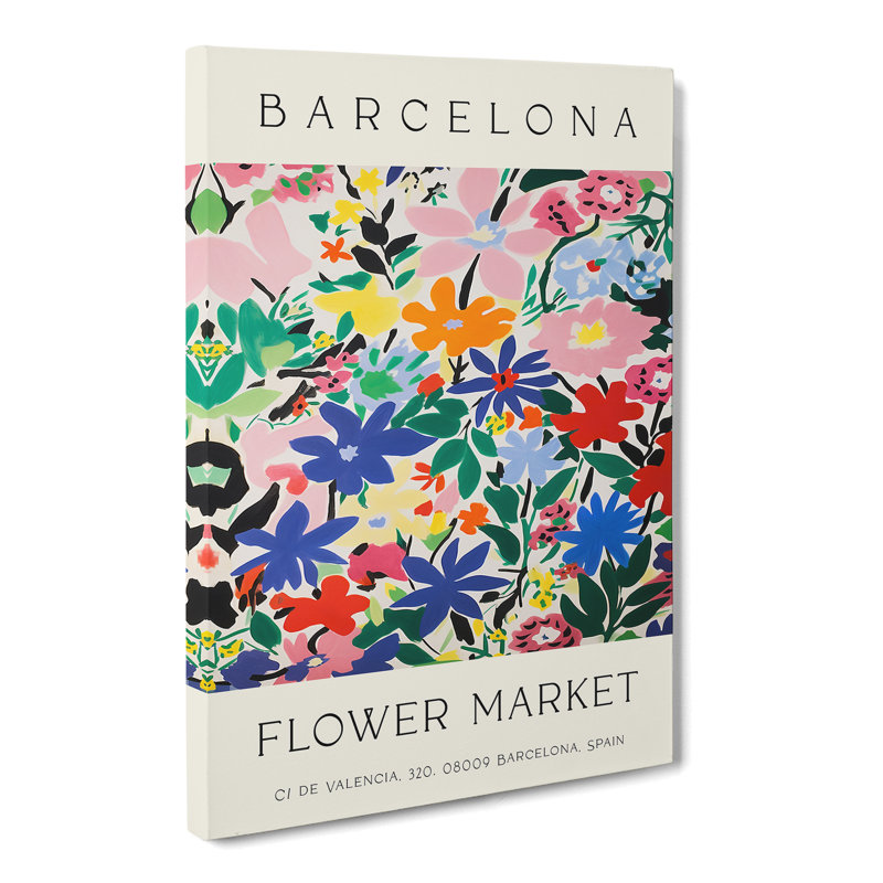 XMKTMKT-248 Flower Market Exhibition Barcelona No.6 - Wrapped Canvas Print, 50cm H x 35cm W x 3cm D