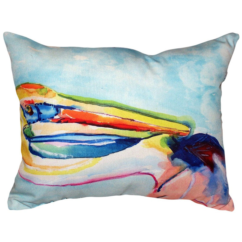 Pelican Outdoor Reversible Throw Pillow