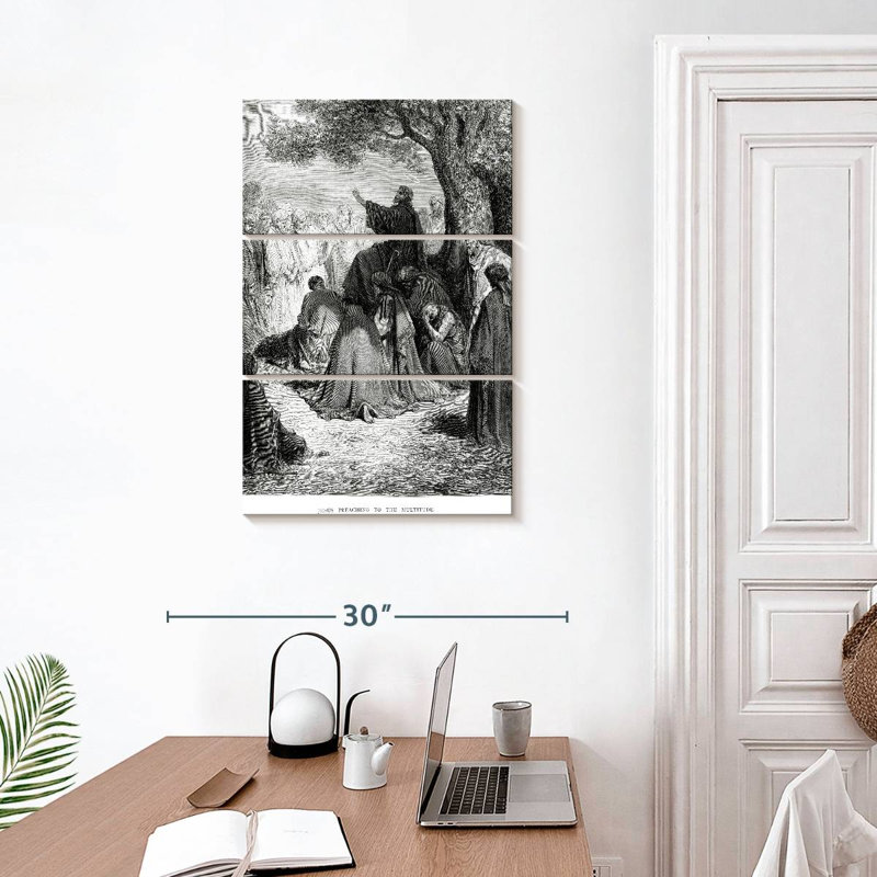 Adella Jesus Preaching, 32" H x 20" W