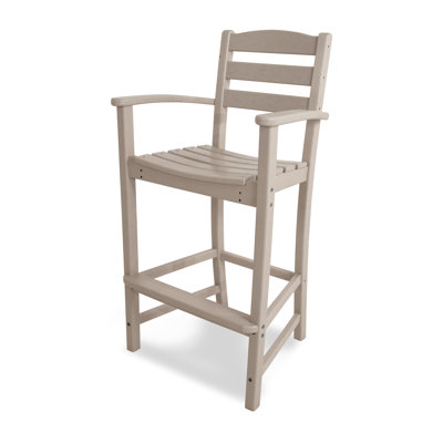 POLYWOOD® La Casa Café Arm Patio Bar Stool