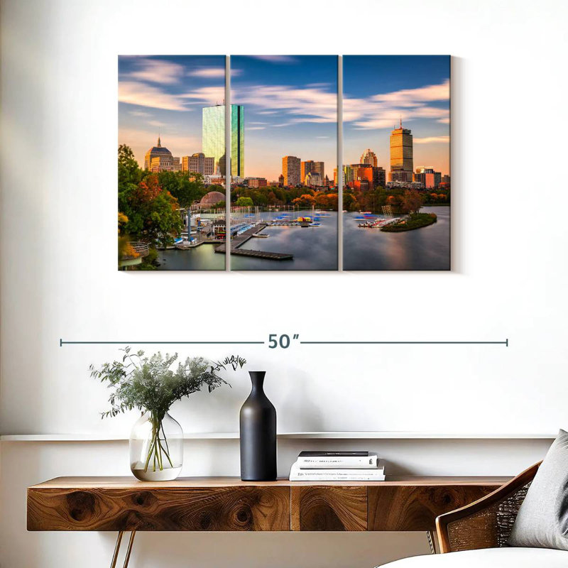 Syd Charles River Dock Boston, 24" H x 38" W
