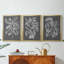 Graphic Foliage II - Toile tendue avec châssis sur mesure - 3 pièces-1134937388-1134937391