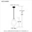 Luminaire suspendu noir mat Debashis
