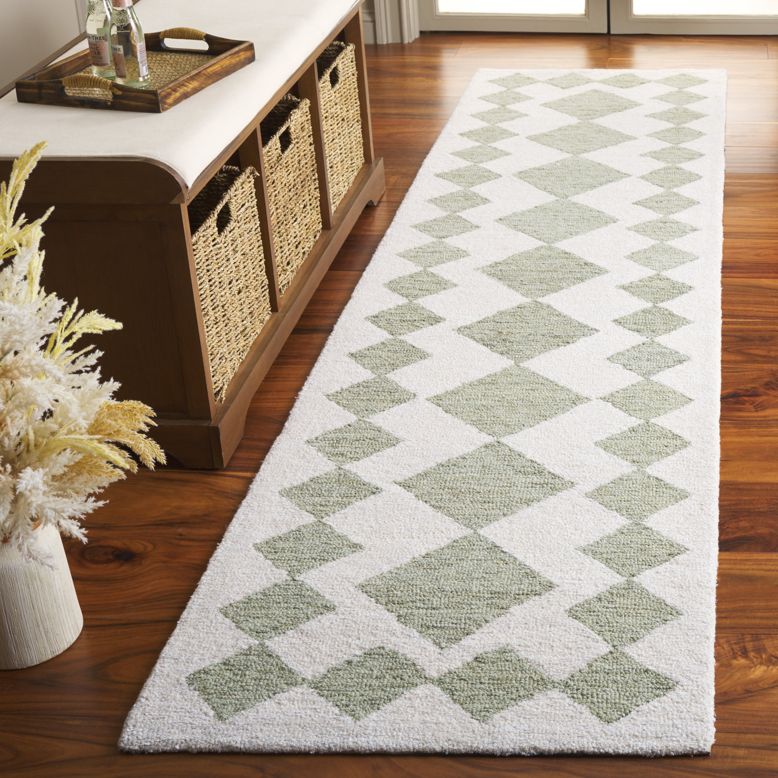 Claude Hand-Woven Geometric Rug, Runner 2'3" x 9'