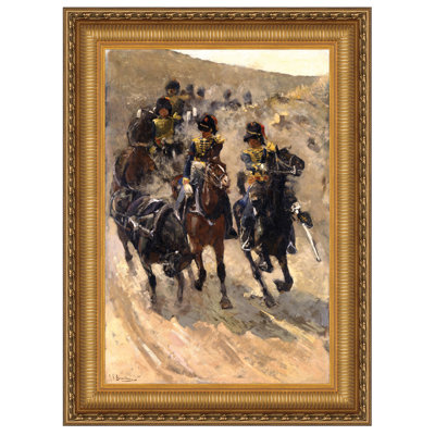 The Yellow Riders, 1886, reproduction d'art sur toile encadrée