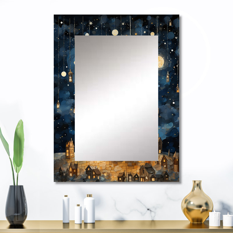 Childs moonlight Nursery 4 - Children's Rectangular Wall Mirror, 32 po x 24 po